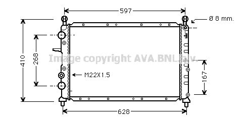 AVA QUALITY COOLING Radiators, Motora dzesēšanas sistēma FT2190